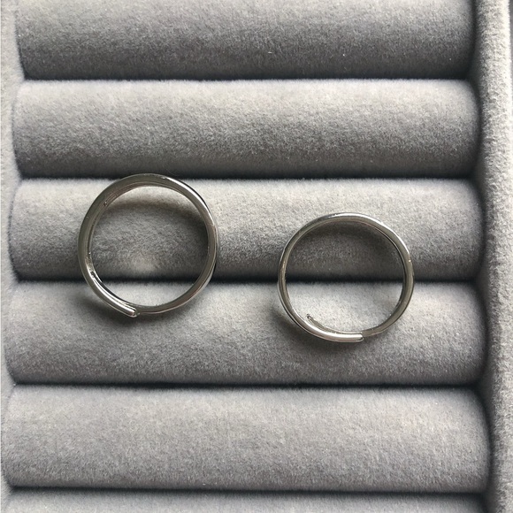 🌟🌟Silver Couple Rings - Picture 3 of 11